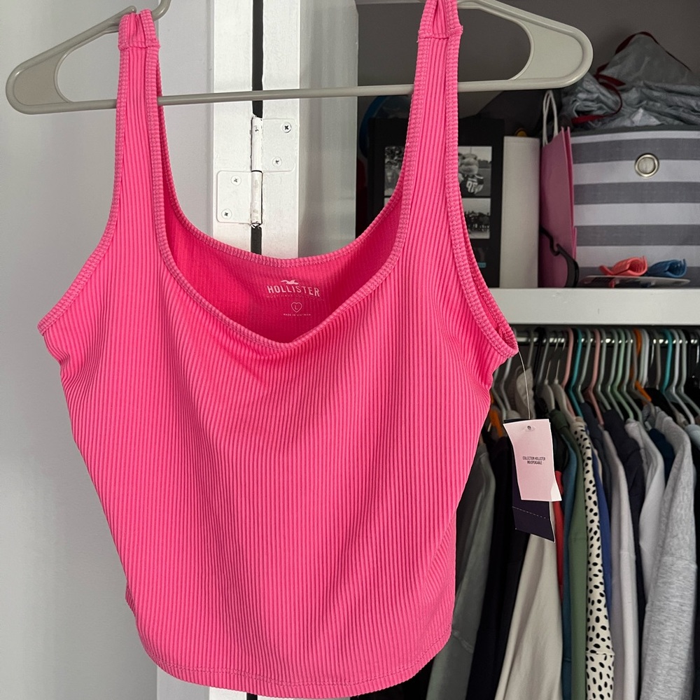 Hollister pink tank top